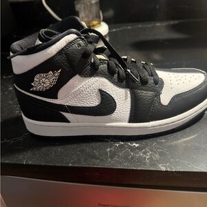 Nike Air Jordan Black and White Sneakers